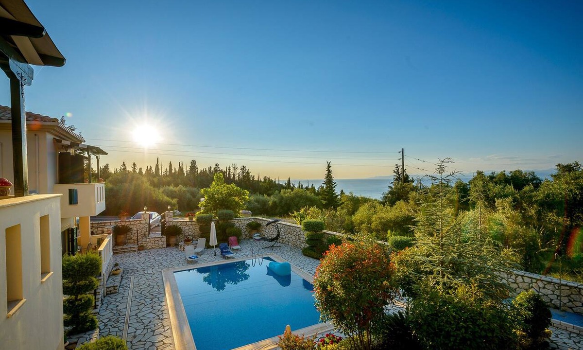 Agios Nikitas Villa | 2 exclusive pool luxury villas for 4p,views to the Ionian sea,3km from beaches
