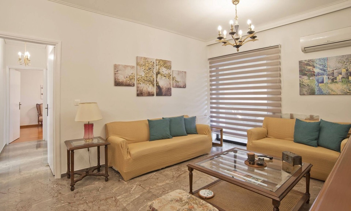 Palaio Faliro Apartment | Afrodite Classic Residence, 2BR, WiFi, City View