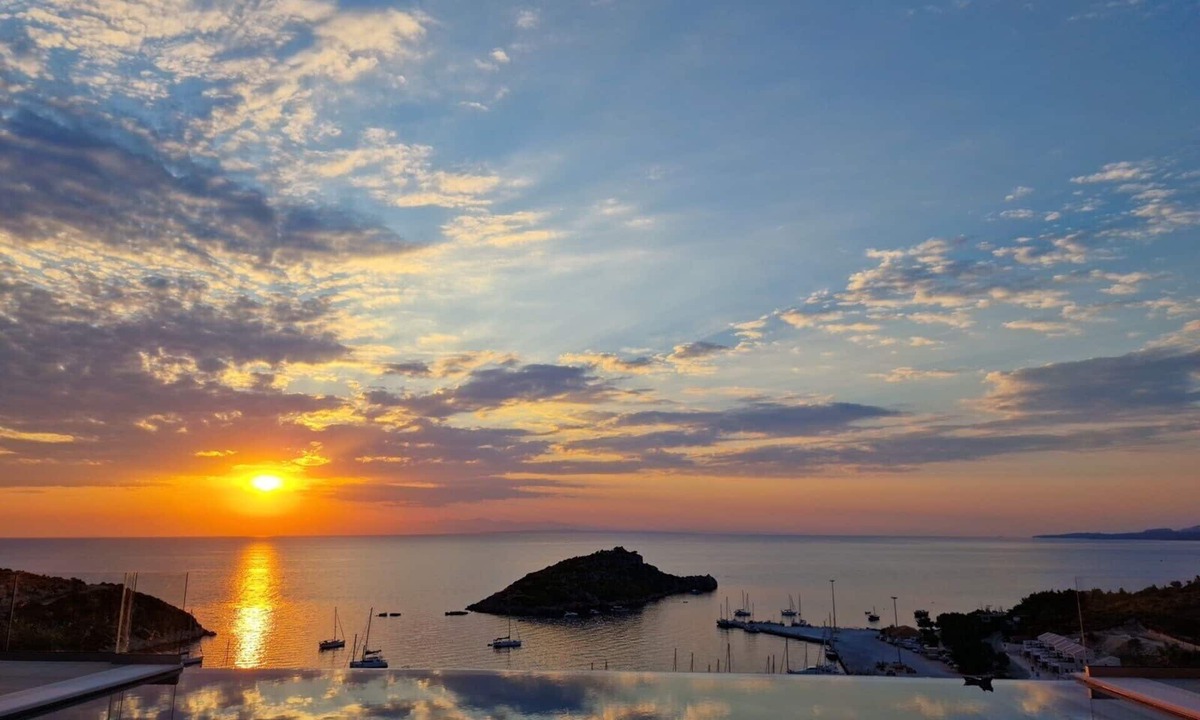 Elation House | Amazing sea view and private pool - Blue Sea House at 200 m from the beach