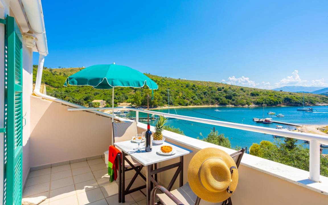 Agios Stefanos Apartment | Anna: Walk to Beach, Sea Views, A/C, WiFi, Car Not Required - 3426