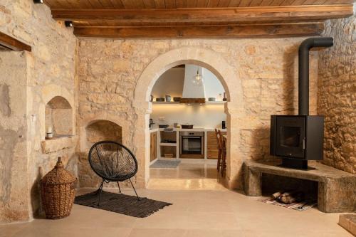 Melidoni Villa | Antama Living, Luxe Stonehouse with Pool & BBQ