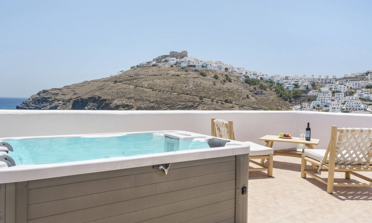 Astypalaia House | Apartment 'Split Level with Sea View' with Sea View, Wi-Fi and Air Conditioning