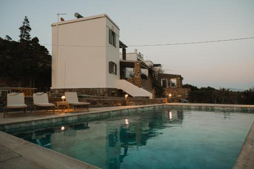 Agios Ioannis Villa | Dinora Stone Villa, Pool & Sea Views in Tinos