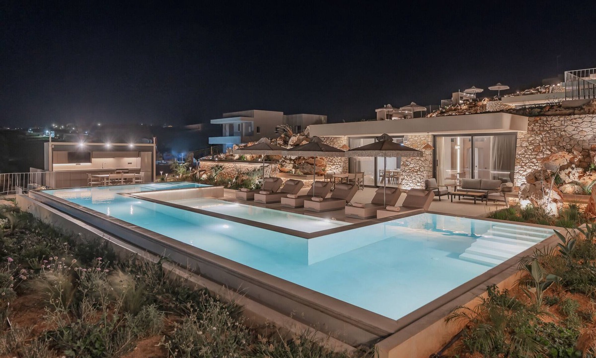 Gouves Villa | Domaine–Sun,Luxury Eco Villa, private pool, great view
