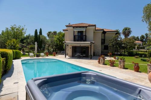 Kassandra Villa | Eco Stone Villa with Private Pool and Jacuzzi