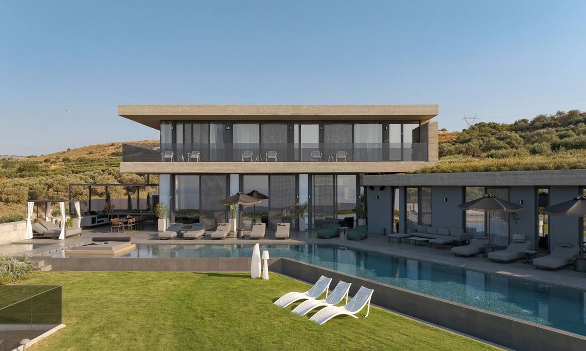 Rethymno Villa | Esse Villa, a Linear Sea-View Wellness Retreat