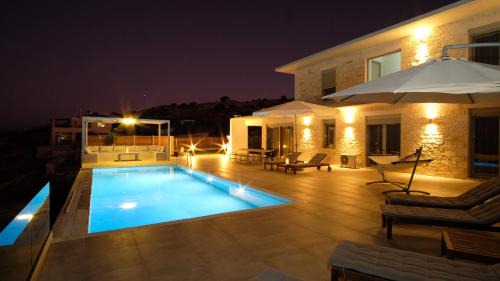 Atsipópoulon Villa | Eva Villas East, with infinity pool & and panoramic sea view