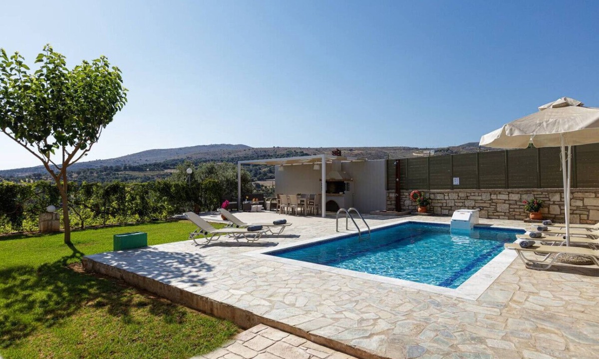 Agia Triada Villa | Family Budget villa w/Private Pool, Ping pong, BBQ