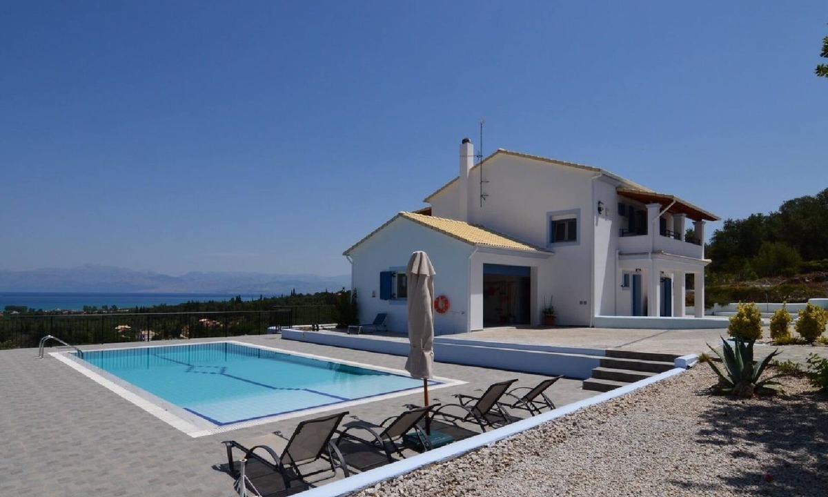 Sfakera Villa | Family Villa with pool, sea and mountain views in tranquil setting