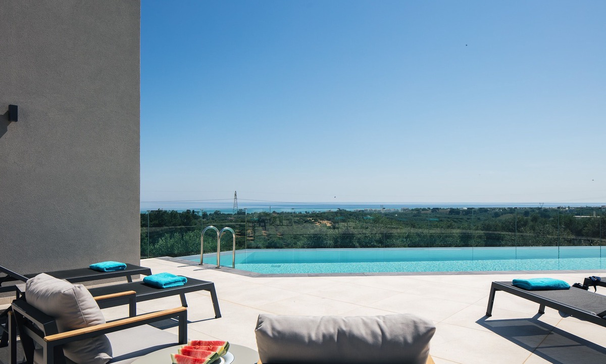 Mathes Villa | Grand Luxe Villa - Sea views, hot tub, private pool & modern design