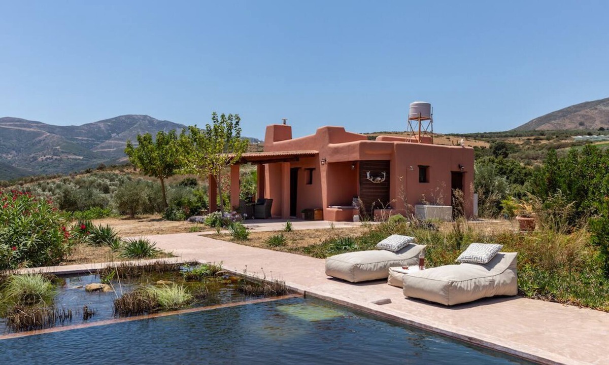 Milia House | Hermitage: Private Luxury Villa with Natural Pool - Western Crete