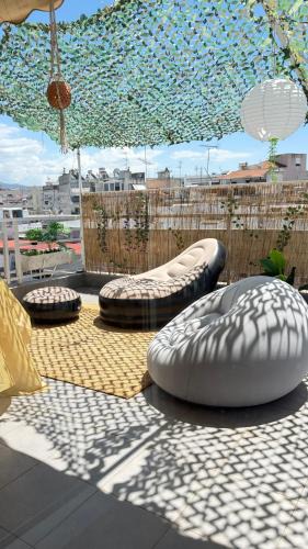 Thessaloniki Bed & Breakfast | Just a room in a big apartment with a huge terrace Male Only I live here