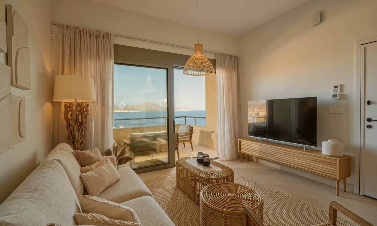 Kalyves Apartment | Kalyves 2BD Sea View Apartment, New, Modern Design