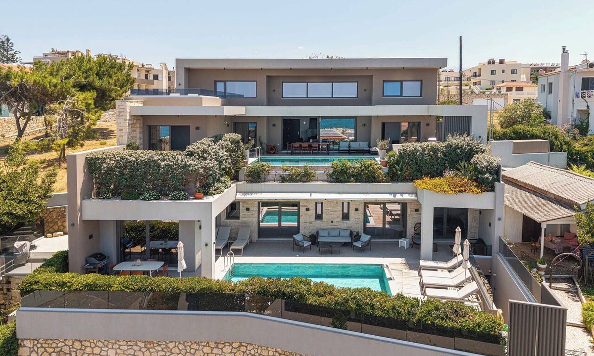 Kato Galatas Villa | Lusol Seafront Villas-Free* Heated Pools, 100m Sea
