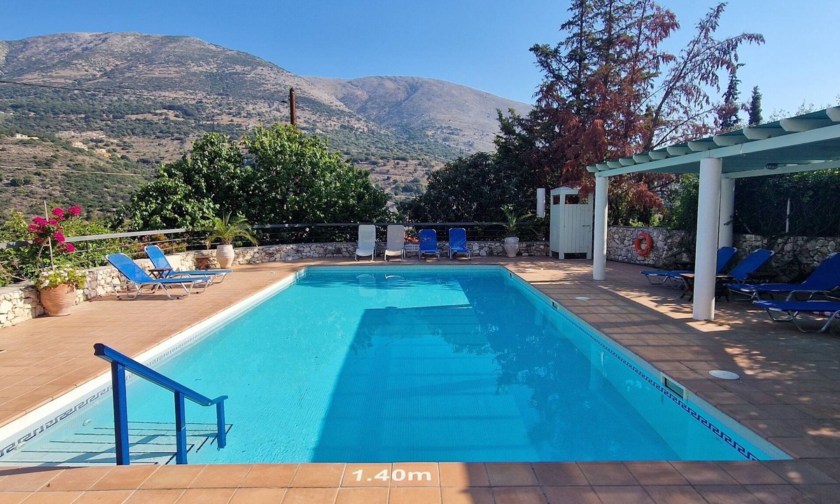 Agia Efimia Villa | Luxury semi-detached Villa Agia Efimia,No car rental necessary,Shared large pool
