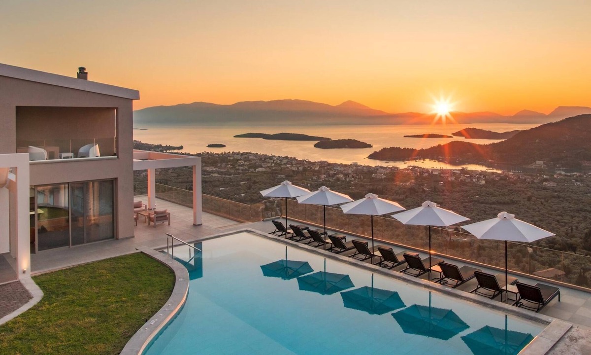 Nidri Villa | Luxury Villa with Mesmerising Sea-and-Island Views and Large Private Pool
