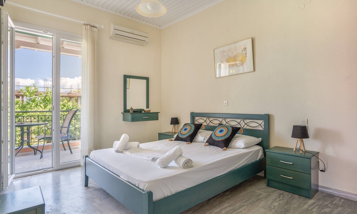 Nikiana Apartment | Odysseia Room 1 - 2 Min Walk to Beach, 2 Adults, Terrace, Wi-Fi & AC