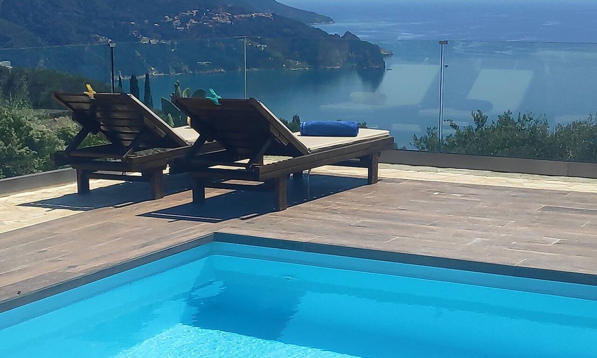 Sinarades Villa | Private hillside villa with heated pool and magnificent views over Ionian Sea