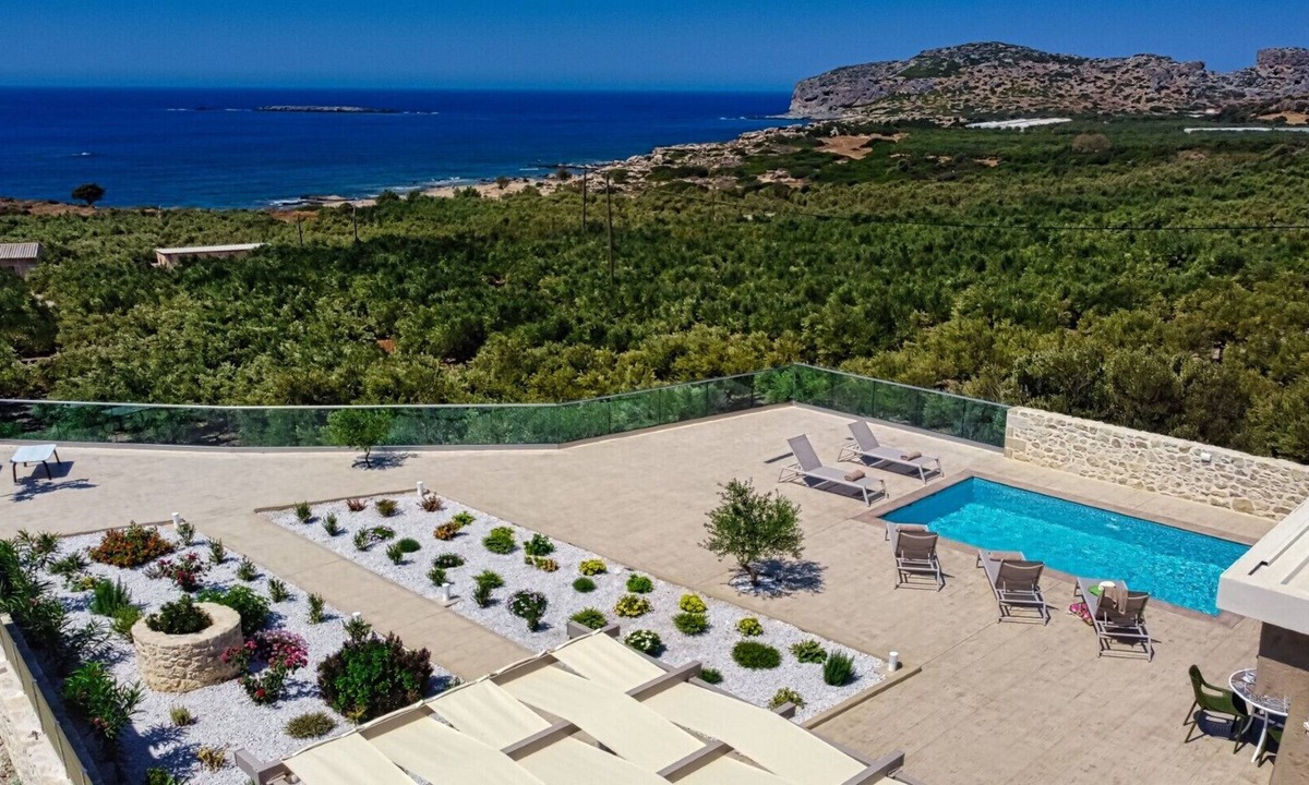 Falassarna Villa | Private Pool★Ocean View★Within walking distance of restaurants, the market, and Falasarna Beach