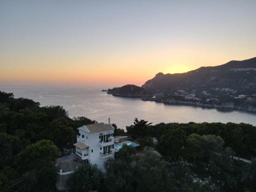 Paleokastritsa Villa | Private villa Pyrgos - Heated Pool & Sea View - Walking distance from beaches & Liapades