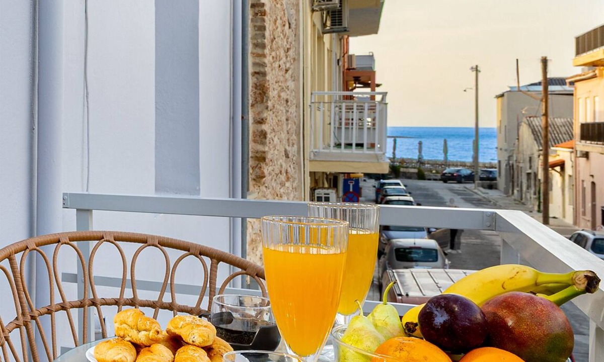 Chania Town Villa | Sea & City - Luxury Maisonette Steps from the Beach with Private Terrace