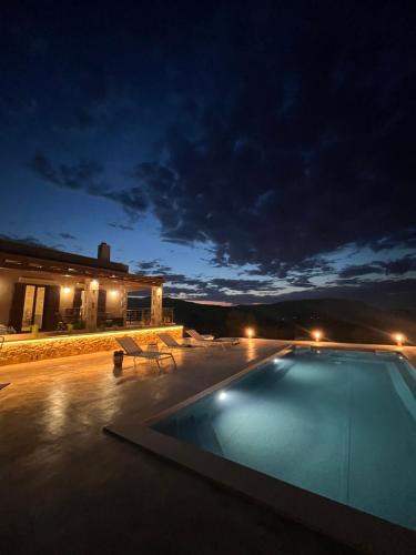 Apokoronas Villa | Stone Villa Halepa Pool, Sea View Peaceful Luxury in Crete