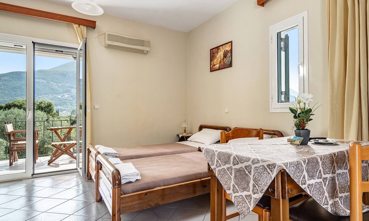 Sami Apartment | Studio Apartment Daratos studio 1 with Sea View, Shared Garden & Wi-Fi