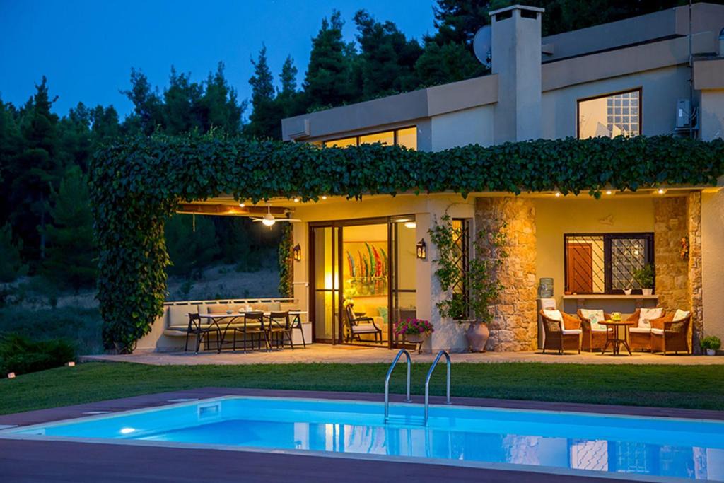 Sane Villa | The Sani Jewels, Villa Anna with pool