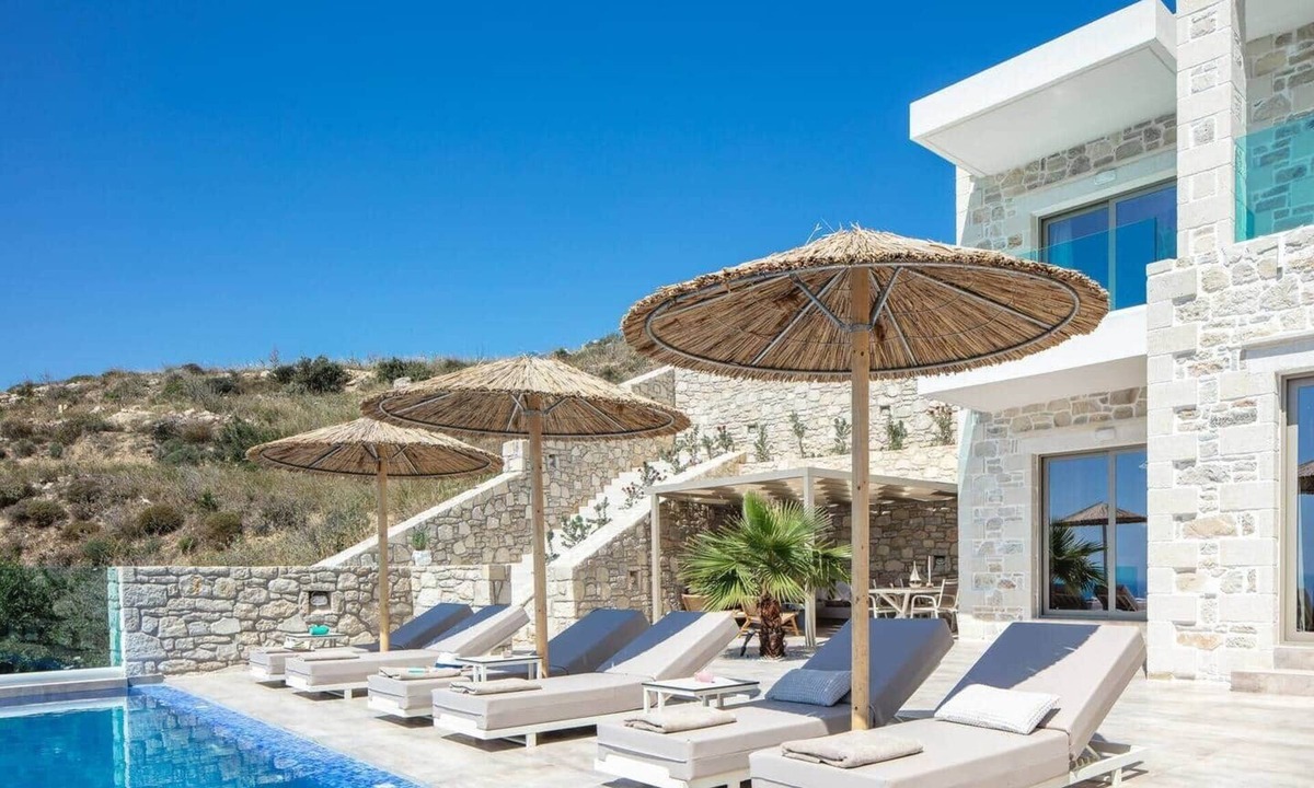 Zerviana House | Twin Villas, pool, sea view, BBQ, luxury, quiet
