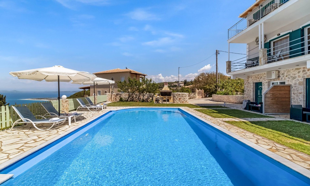Kavallos Apartment | Two-Bedroom Apartment 1 with Sea View, Shared Pool & Wi-Fi