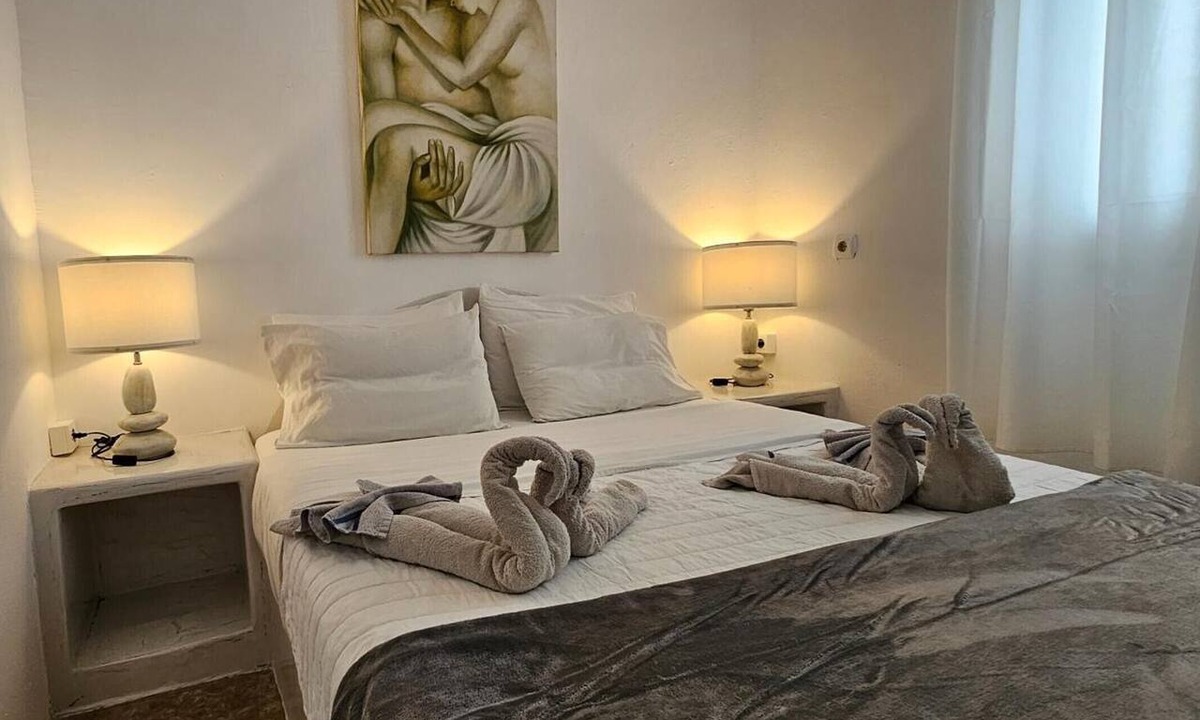 Perissa Apartment | Two-Bedroom Apartment with Mountain View, Wi-Fi & Air Conditioning