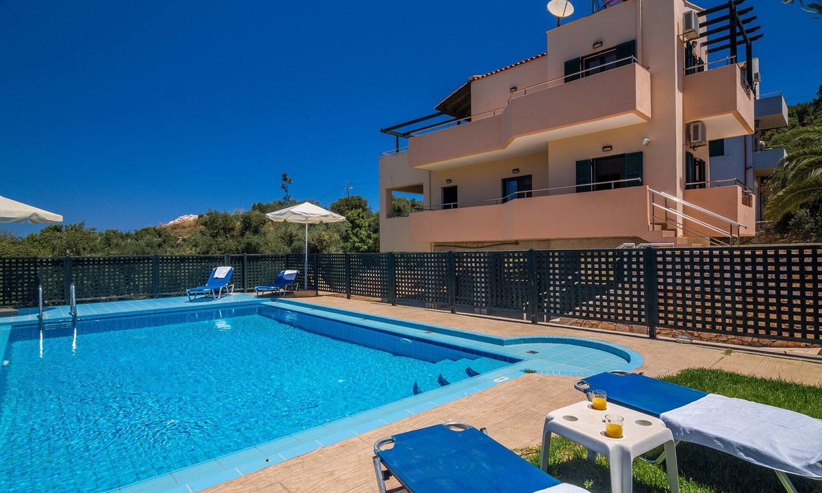 Plaka Villa | Two floor villa with panoramic view of the area of Almyrida