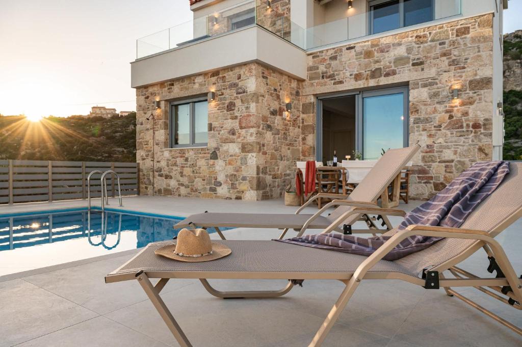 Ormos Koumeikon House | Villa Alexia - Private Pool & Panoramic Sea Views