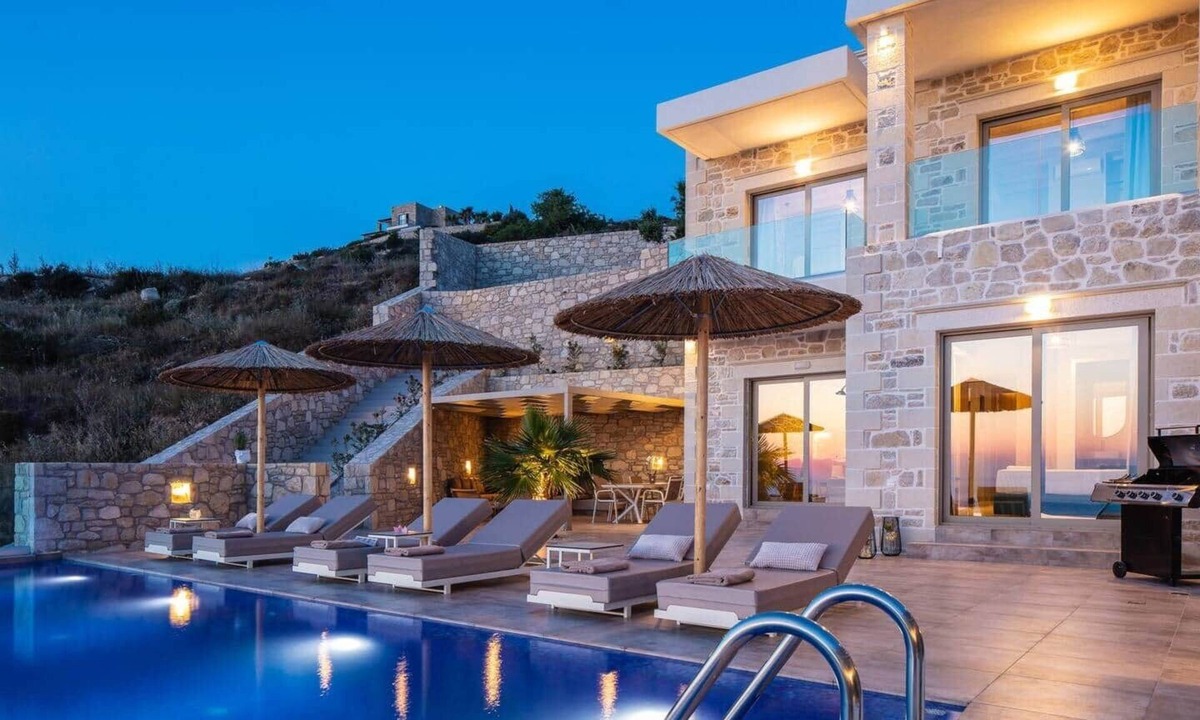Falassarna Villa | Villa Anemone, pool, sea view, BBQ, luxury, quiet