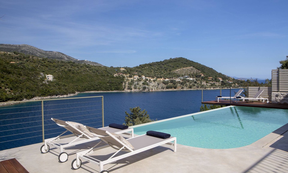 Sivota Villa | Villa Anthelia-Idyllic view and Private Sea Access