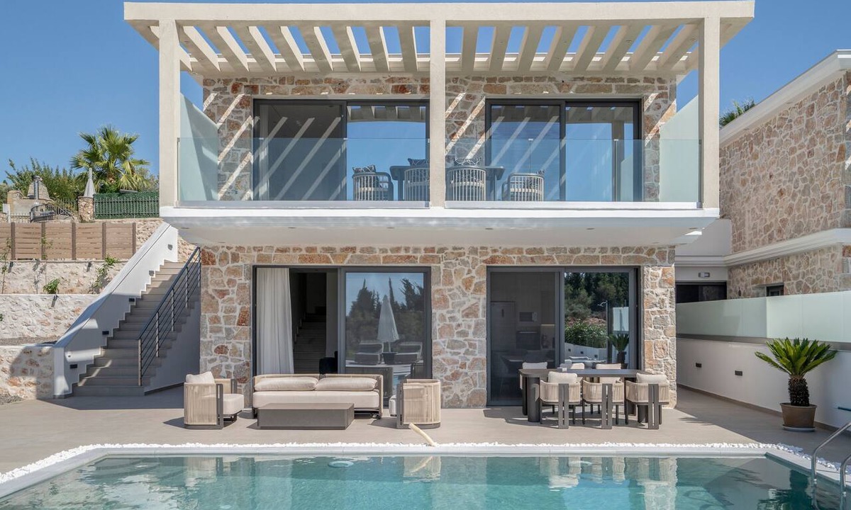 Tsoukaladhes Villa | Villa Aurelia-Private Pool, Jacuzzi & Sea Views