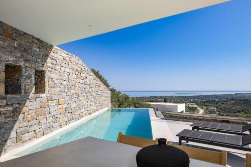Agia Triada Villa | Villa Avgi with private pool and sea view