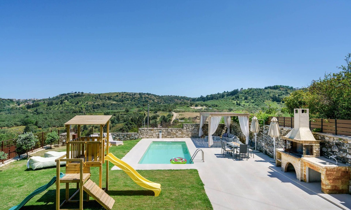 Filaki Villa | Villa Elides, a Family Retreat with Pool & Enclosed Garden