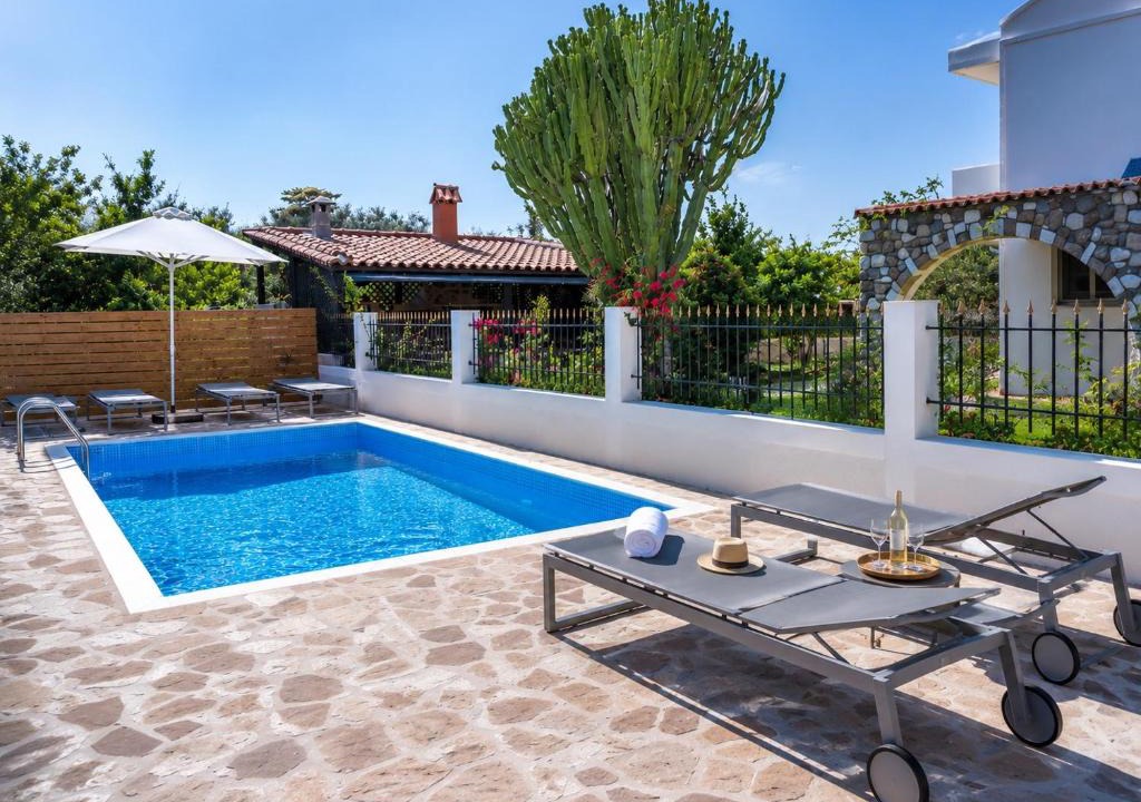 Antimachia Villa | Villa Elysian Private pool & garden view