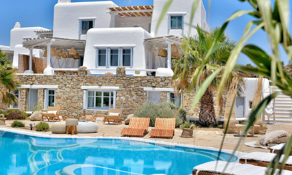 Platis Gialos Villa | Villa Ioli – Cycladic Villa for 15, Private Pool & Sea Views, Platis Gialos