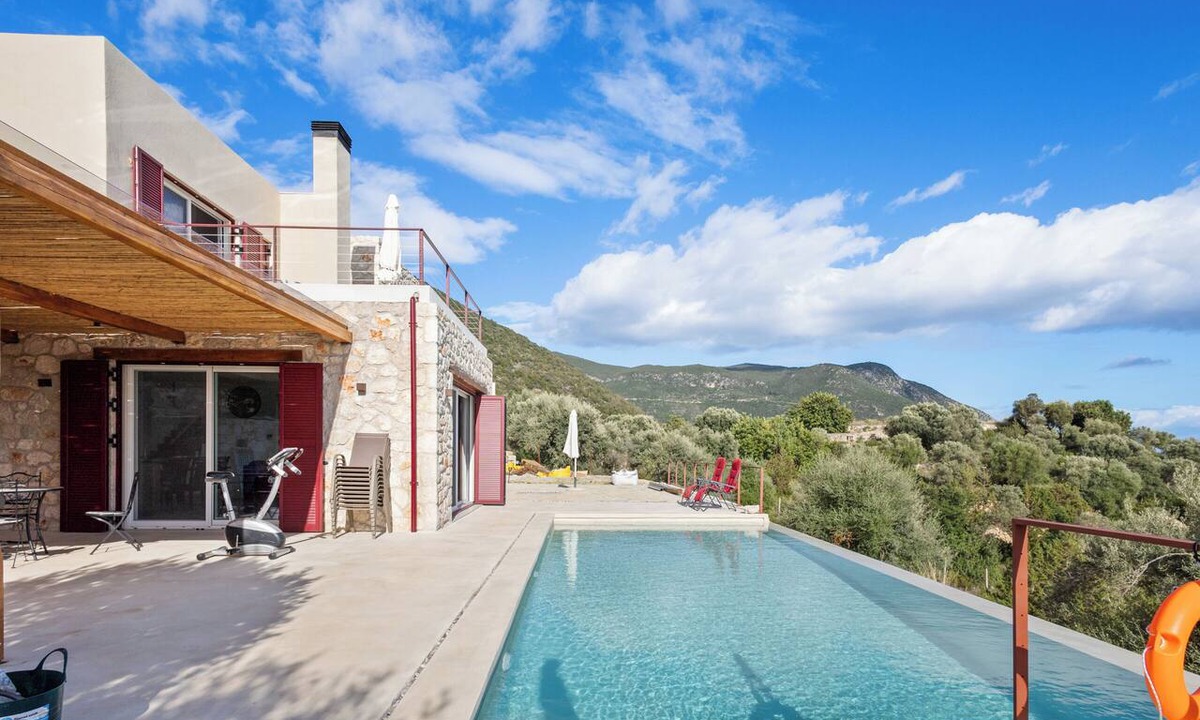 Evgiros Villa | Villa Kokino, a new Jewel nested in Amousso and Afteli hills