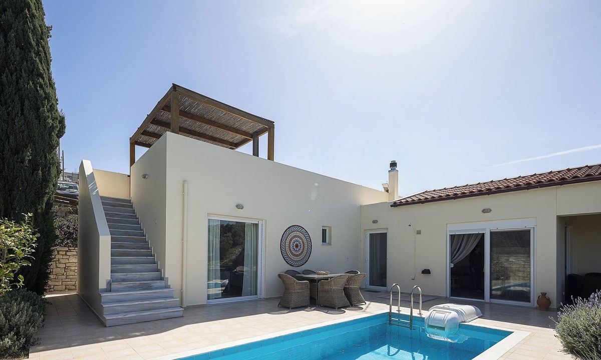 Kirianna Villa | Villa Olive Blue, with Sea View and private pool-Adults Only