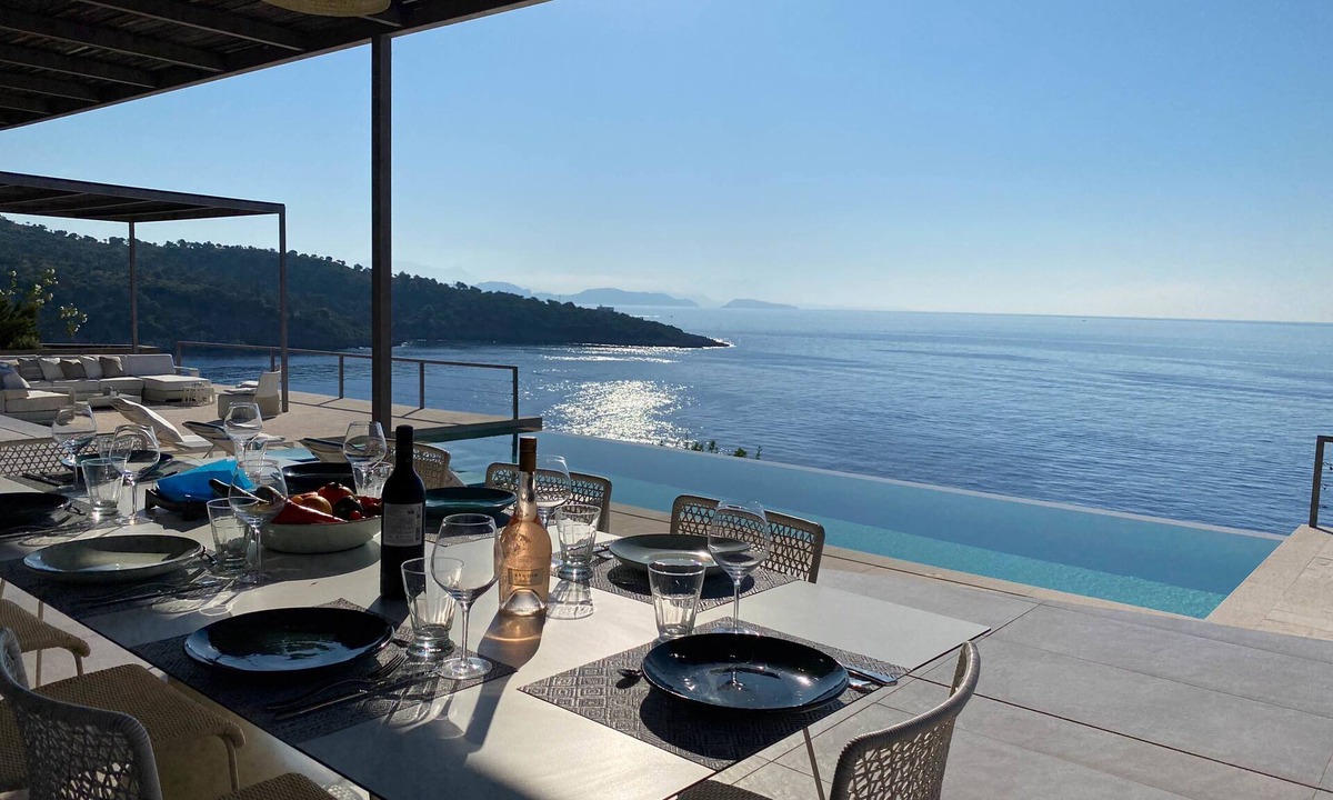 Evgiros Villa | Villa Oneiro: Exclusive Escape With Private Pontoon & Luxe Amenities