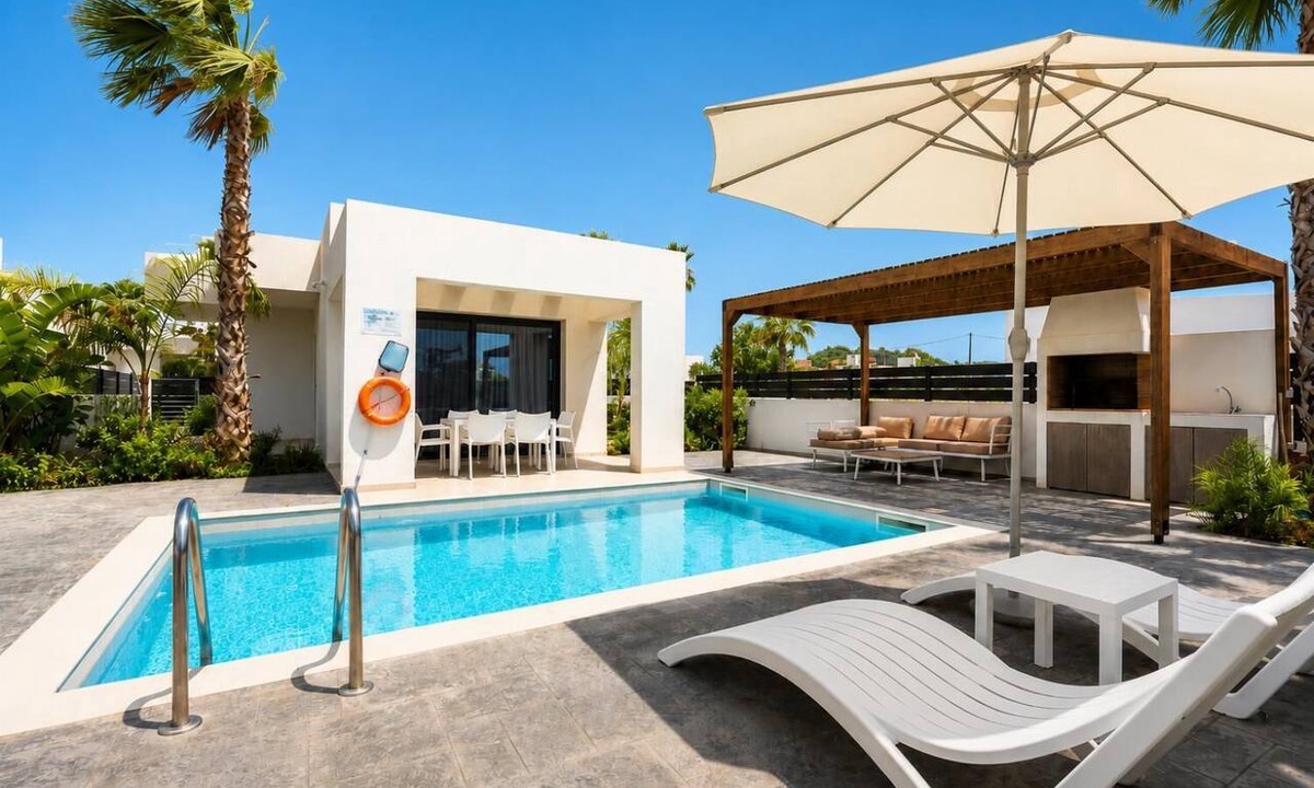 Petaloudes Villa | Villa Salty Sun 4 - Two Bedroom Villa, Sleeps 4