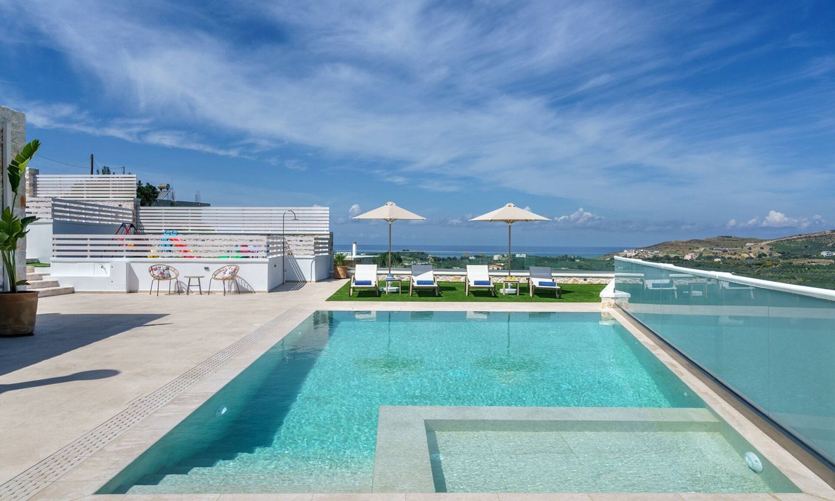 Roumeli Villa | Villa Valentina, 2bedrooms relaxing retreat, w/private pool, playground and view