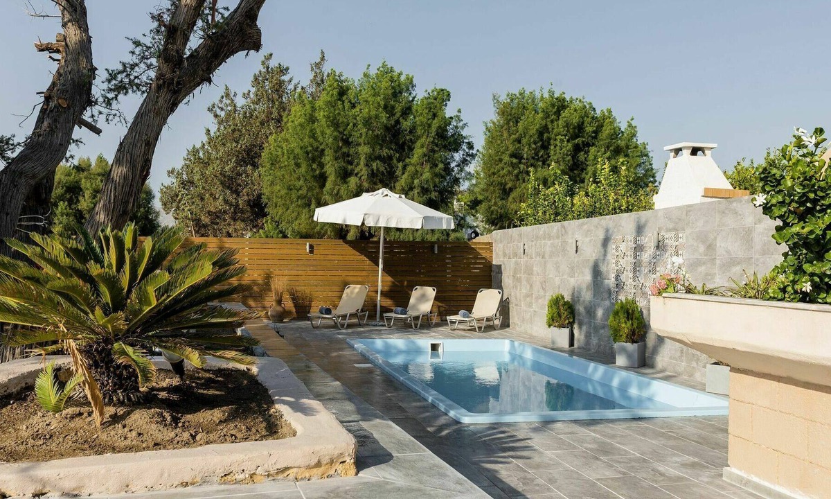 Lardos Villa | Wonderful private villa for 8 guests with A/C, private pool, WIFI, TV, panoramic view and parking