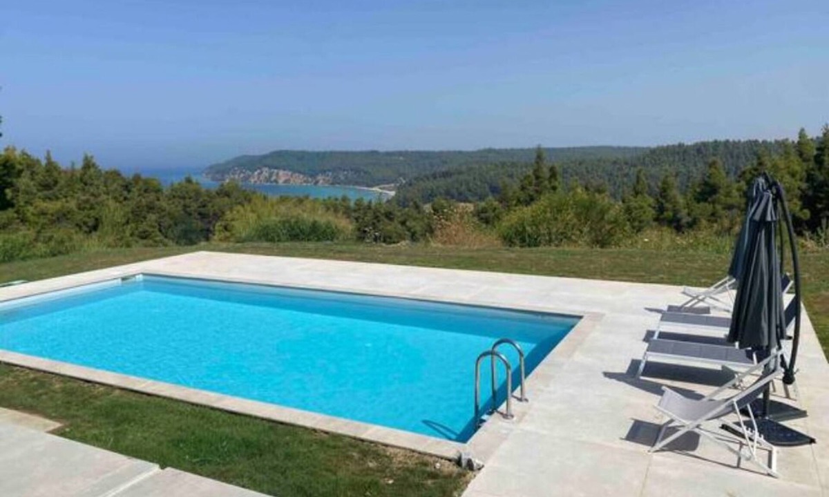Kassandra Villa | Your Ultimate Summer Retreat : Stunning Sea Views, Serene Woods, Poolside Bliss