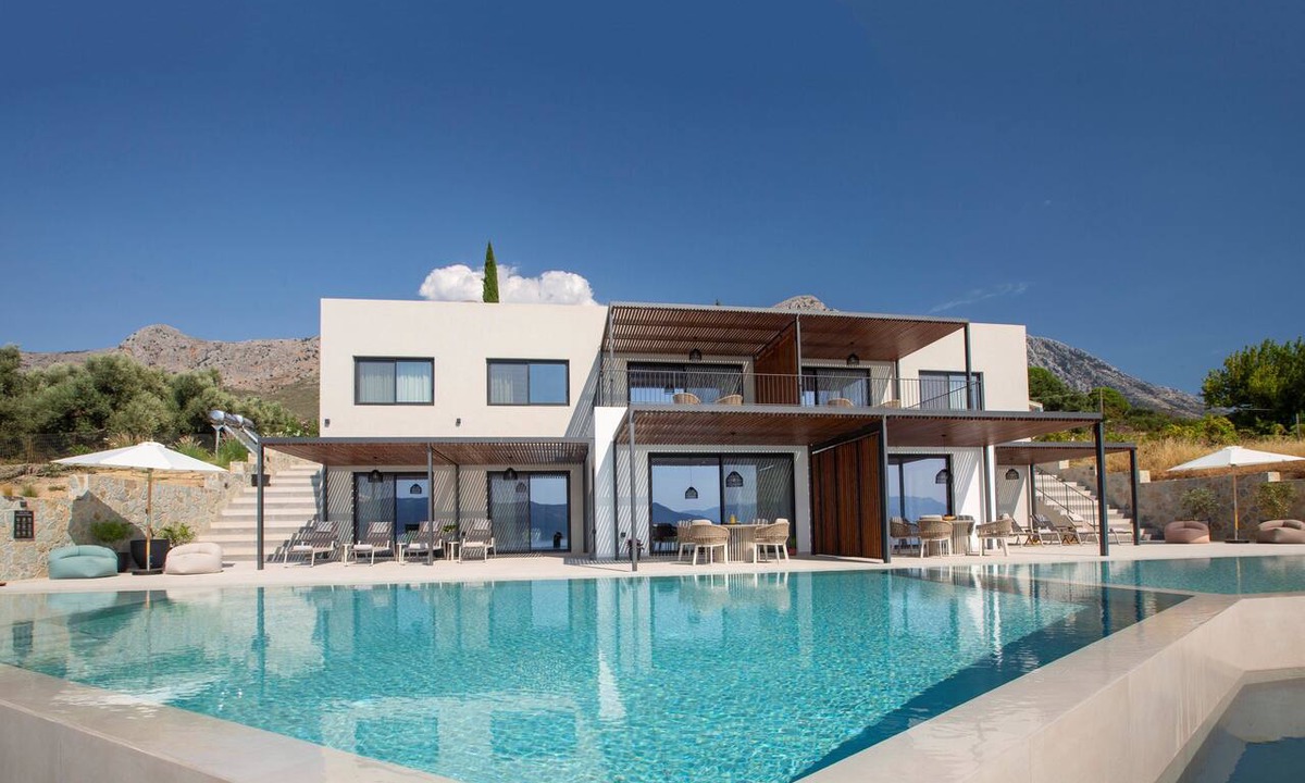 Paleros House | Zoe Sea View Villa C | Spacious Contemporary Retreat w/Infinity Pool & View