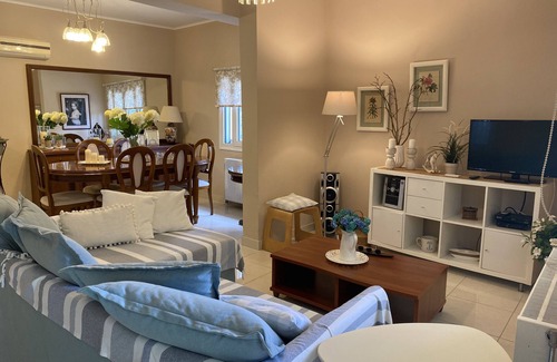 Dassia House | Private Two Floor House 3 min walk from Dassia Beach