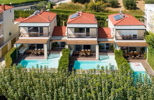 Pallini Villa | 3 Bedroom Villa, Private Pool and Garden, 2 Bathrooms, A/C, Wifi, Close to the beach and restaurants